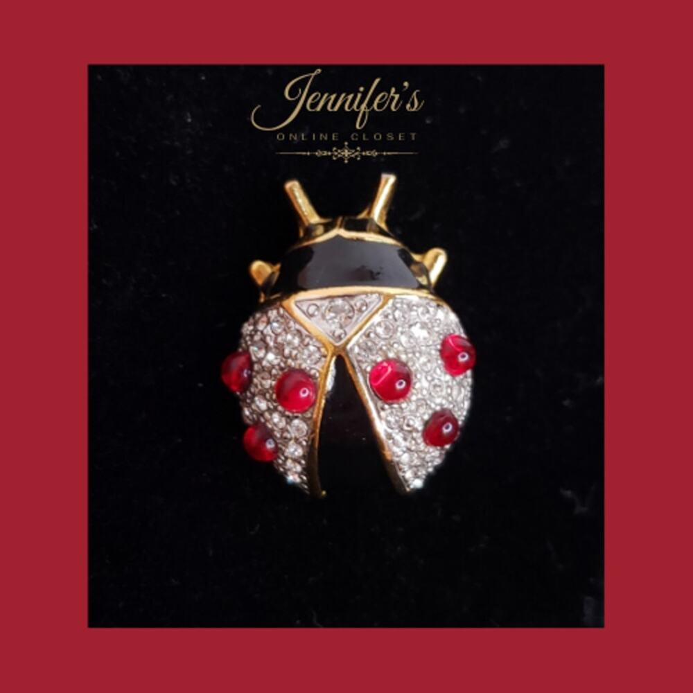 Joan Rivers Lady Bug Pin - Picture 2 of 3